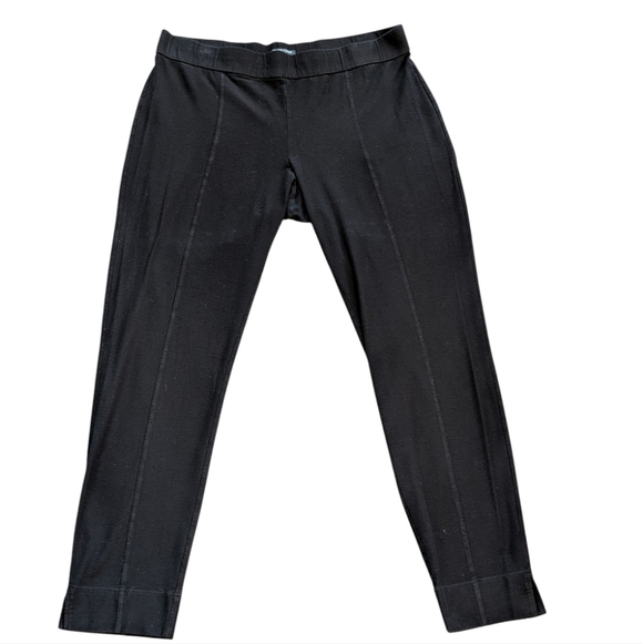 Eileen Fisher High Waist Slim Crop Black Washable Stretch Crepe Pant Women XL - Picture 7 of 15
